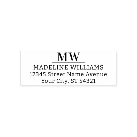 Berufliche einfache Business-Rücksendeadresse Permastempel (Design)