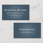 Berufliche, einfache dunkelblaue Front/vereiteln Visitenkarte (Vorne/Hinten)