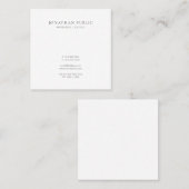 Berufliche einfache elegante Schablonen-moderner Quadratische Visitenkarte (Vorne/Hinten)