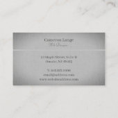 Berufliche einfache Kunst, Grau, modernes Geschäft Visitenkarte (Rückseite)
