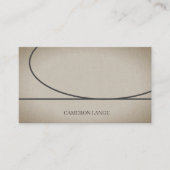 Berufliche Einfache Kunst, Khaki, modern Visitenkarte (Vorderseite)