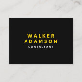 Berufliche Einfache Luxus Gold & Black Visitenkarte (Vorderseite)