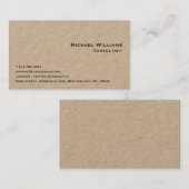 Berufliche, einfache Minimalistische Kraft Visitenkarte (Vorne/Hinten)