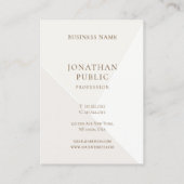 Berufliche einfache Schablonen-Minimalistisches Visitenkarte (Rückseite)