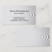 Berufliche, einfache Schlichte Moderne Stilgrau Visitenkarte (Vorne/Hinten)