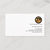 Berufliche einfache stilvolle bunte visitenkarte (Rückseite)