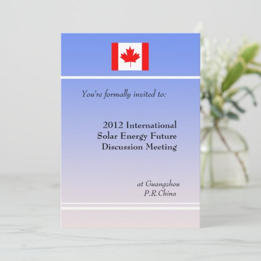 Berufliche Einladung zur Sitzung. (Stehend Vorderseite)