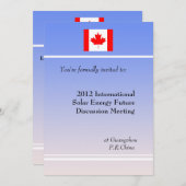 Berufliche Einladung zur Sitzung. (Vorne/Hinten)