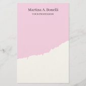 Berufliche Einzigartige Elegante Schlichte Einfach Briefpapier (Vorderseite)