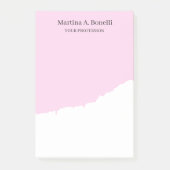 Berufliche Einzigartige Elegante Schlichte Einfach Post-it Klebezettel (Vorderseite)