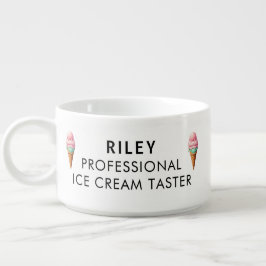 Berufliche Eiscreme Individuelle Name Taster Bowl Kleine Suppentasse