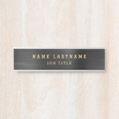 Berufliche Elegant Black Gold Class Türschild (Vorderseite )