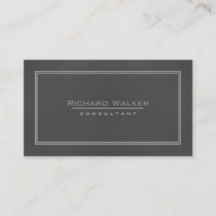 Berufliche Elegant Black Wood Square Boarder Visitenkarte