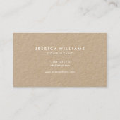 Berufliche Elegant Minimal Kraft Visitenkarte (Rückseite)