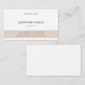 Berufliche Elegant Simple Modern Monogram Visitenkarte (Vorne/Hinten)