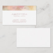 Berufliche elegante Abstrakte Kunst Moderne Vorlag Visitenkarte (Vorne/Hinten)