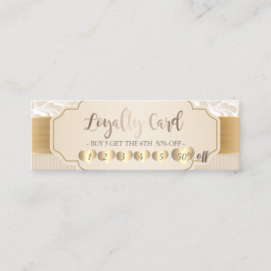 Berufliche Elegante Berufliche Goldene Herzen Treuekarte (Vorderseite)