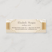 Berufliche Elegante Berufliche Goldene Herzen Treuekarte (Rückseite)