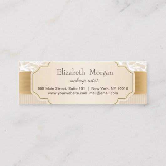 Berufliche Elegante Berufliche Goldene Herzen Treuekarte (Rückseite)