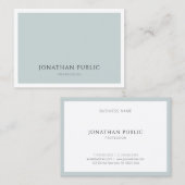 Berufliche, elegante blaugrüne Vorlage Visitenkarte (Vorne/Hinten)