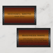 Berufliche elegante Bronze-Metal-Grenze Visitenkarte (Vorne/Hinten)
