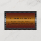 Berufliche elegante Bronze-Metal-Grenze Visitenkarte (Rückseite)