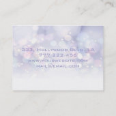 Berufliche, elegante Buckelperlen Visitenkarte (Rückseite)