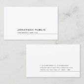 Berufliche, elegante, einfache Designvorlage Moder Visitenkarte (Vorne/Hinten)