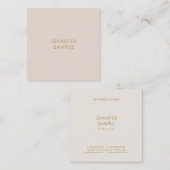 Berufliche elegante einfache Schablonen-moderner Quadratische Visitenkarte (Vorne/Hinten)