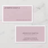 Berufliche Elegante Farben Minimalistisches Design Visitenkarte (Vorne/Hinten)
