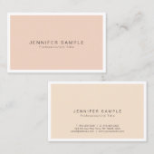 Berufliche elegante Farben Modernes Chic Design Visitenkarte (Vorne/Hinten)