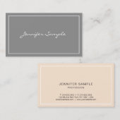 Berufliche Elegante Farben Stilvoll Moderner Luxus Visitenkarte (Vorne/Hinten)