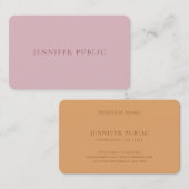 Berufliche Elegante Farbharmonie Einfache Vorlage Visitenkarte (Vorne/Hinten)