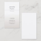 Berufliche Elegante Glamour Imitate Silberer Luxus Visitenkarte (Vorne/Hinten)