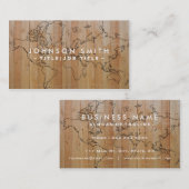 Berufliche elegante hölzerne visitenkarte (Vorne/Hinten)