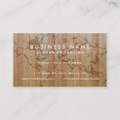 Berufliche elegante hölzerne visitenkarte (Rückseite)