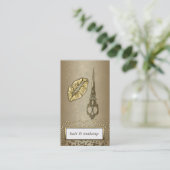 Berufliche elegante Imitate Gold Konfetti Chic Lip Visitenkarte (Stehend Vorderseite)