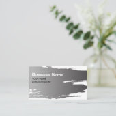 Berufliche elegante Imitate Silbermaler Visitenkarte (Stehend Vorderseite)