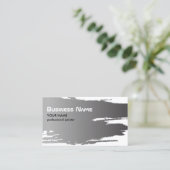 Berufliche elegante Imitate Silbermaler Visitenkarte (Stehend Vorderseite)