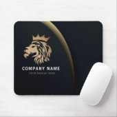 Berufliche elegante Lion Logo-Visitenkarte Mousepad (Mit Mouse)