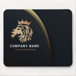 Berufliche elegante Lion Logo-Visitenkarte Mousepad