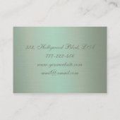 Berufliche elegante Mädchen-Silhouette Visitenkarte (Rückseite)