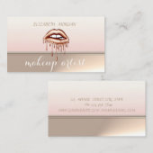 Berufliche elegante metallurgische Tropfen Visitenkarte (Vorne/Hinten)