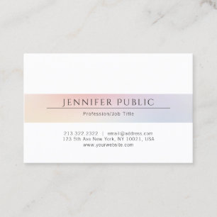 Berufliche elegante Minimalistische schlichte Visitenkarte