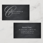 Berufliche elegante moderne Blackboard-Tafel Visitenkarte (Vorne/Hinten)