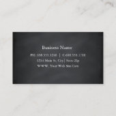 Berufliche elegante moderne Blackboard-Tafel Visitenkarte (Rückseite)