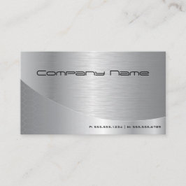 Berufliche Elegante moderne, gebürstete Silber-Ges Visitenkarte