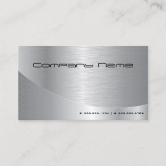 Berufliche Elegante moderne, gebürstete Silber-Ges Visitenkarte
