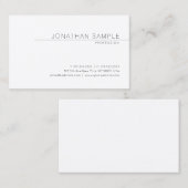 Berufliche elegante moderne glätten den schlichten visitenkarte (Vorne/Hinten)