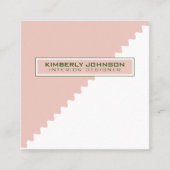 Berufliche Elegante Moderne Minimalistische Vorlag Quadratische Visitenkarte (Vorderseite)